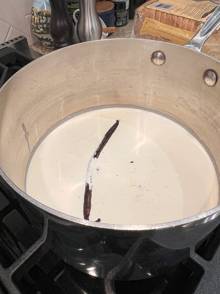 making the custard