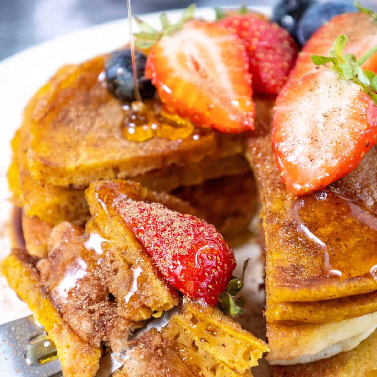 Easy Homemade Gluten-Free Pumpkin Pancakes Recipe