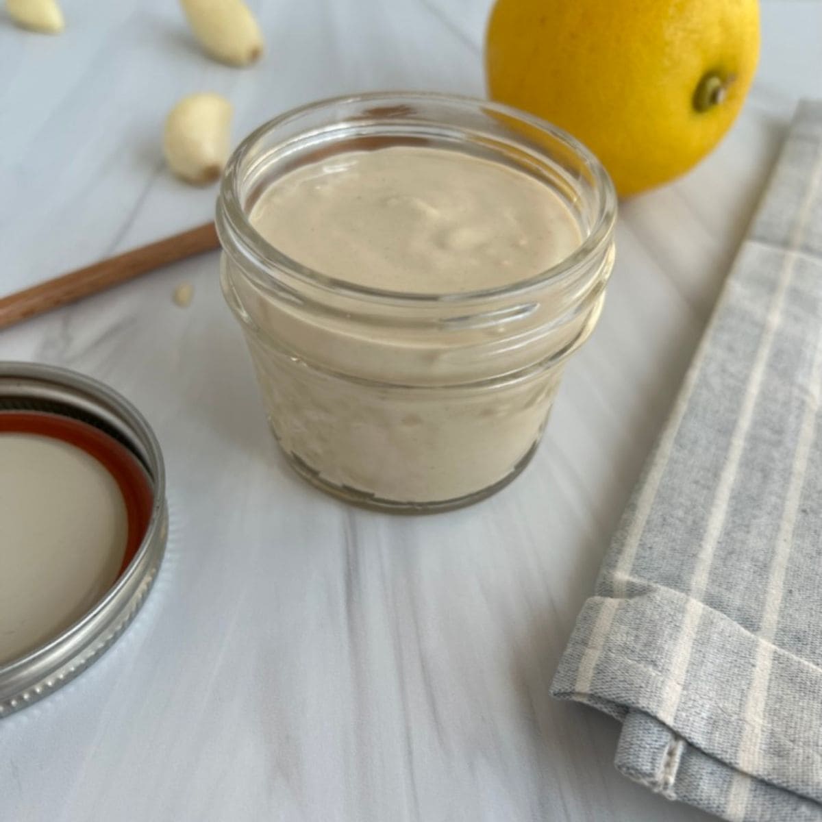 Best Healthy Lemon Garlic Tahini Sauce Recipe final shot