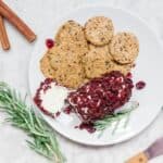 branberry cinnamon goat cheese log