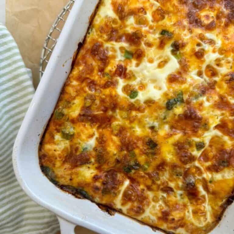 Baked Spinach, Cheese, and Egg Casserole Recipe - ASweetThyme.com