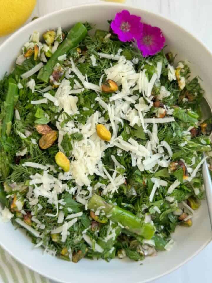Cold Asparagus Salad With Lemon And Herbs Recipe ASweetThyme Cold asparagus salad with lemon and herbs recipe asweetthyme