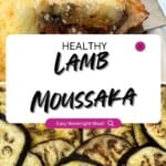 Lamb Moussaka PInterest Pin.
