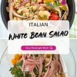 Italian White Bean Salad Pinterest PIn