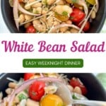 Italian White Bean Salad Pinterest PIn