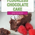 Flourless Chocolate Cake PInterest Pin