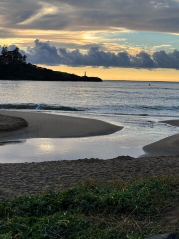 A beautiful sunrise in Hawaii.