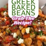 Pinterest pin for Greek Butter Beans
