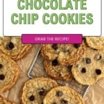 Chocolate chip cookie pinterest pin