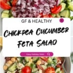 Chickpea Cucumber Feta Salad Pinterest Pin