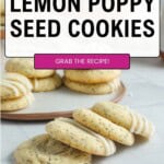 Lemon Poppy Seed Cookies Pinterest Pin