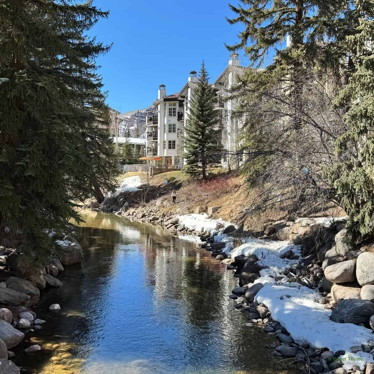 A river in Vail, Colorado. 