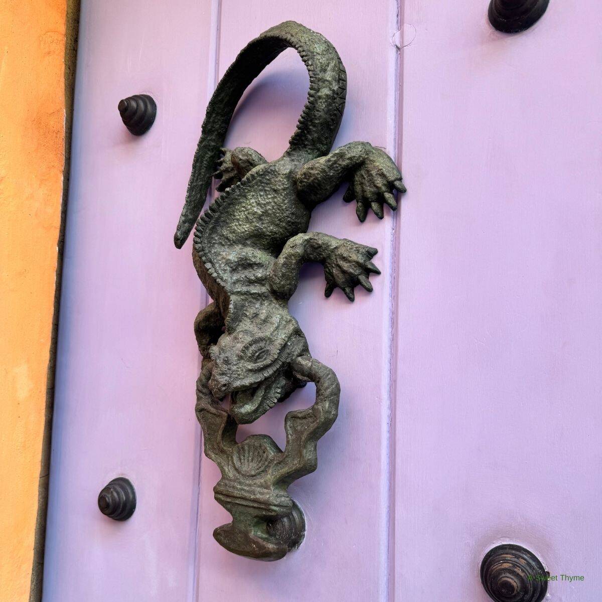 A door knocker in Cartegena.