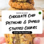 Chocolate Chip Pistachio Cookies Pinterest Pins