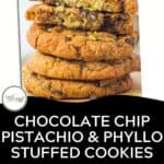 Chocolate Chip Pistachio Cookies Pinterest Pins