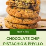 Chocolate Chip Pistachio Cookies Pinterest Pins