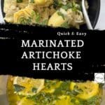 Marinated Artichoke Pinterest Pin
