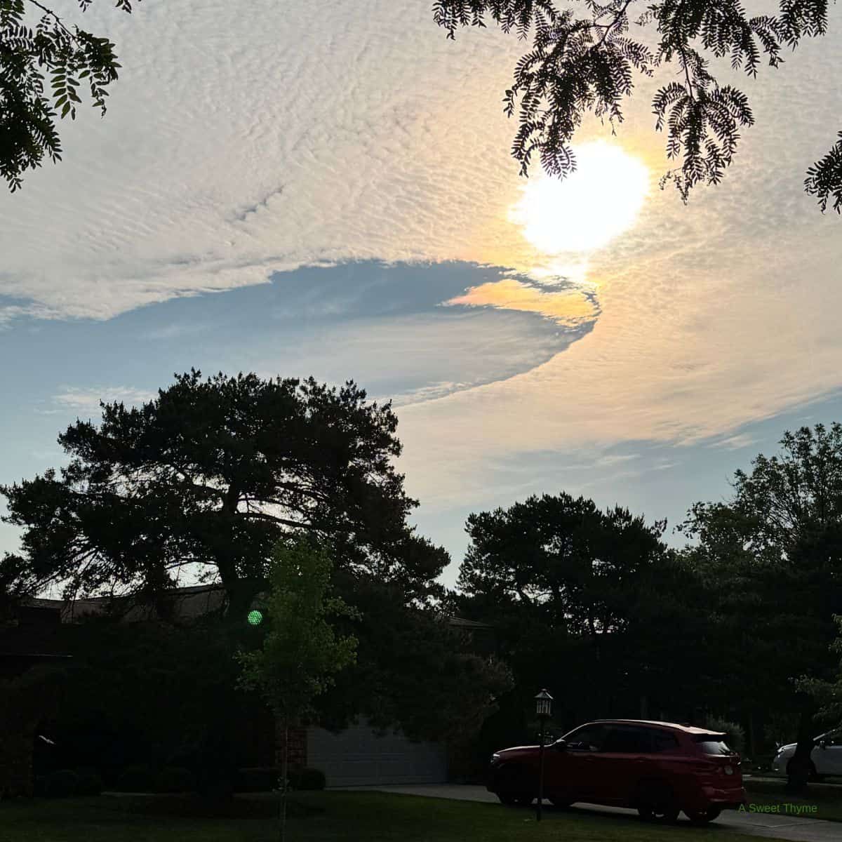 The sky.