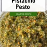 Pistachio Pesto Pinterest Pin