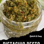 Pistachio Pesto Pinterest Pin